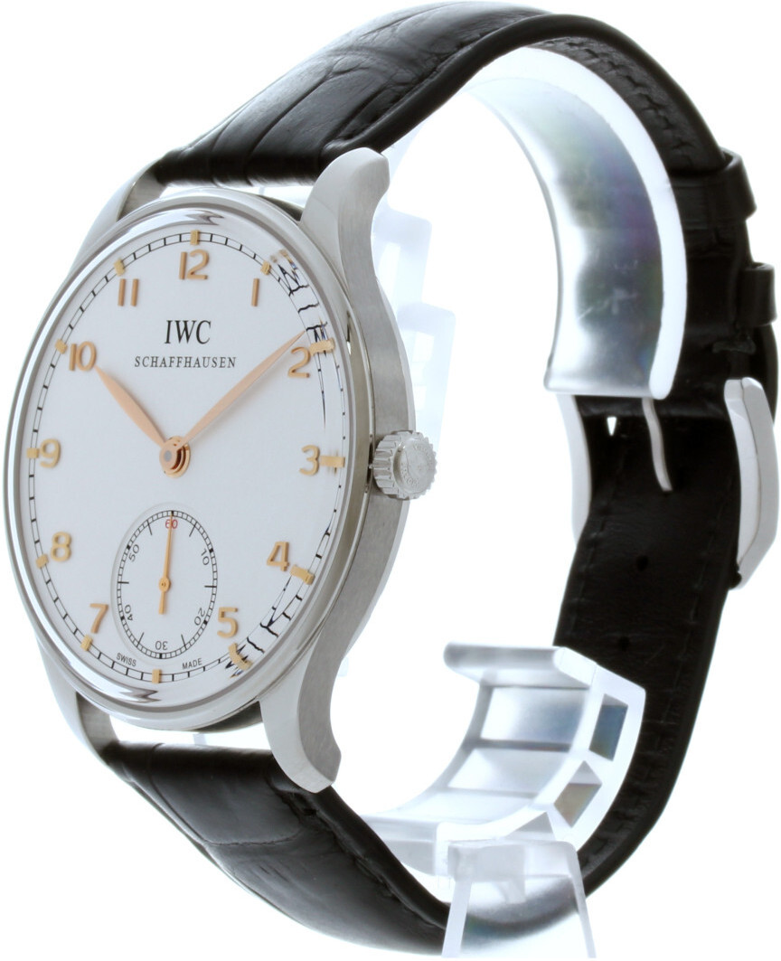 IWC IW545408 Portuguese Hand Wound Silver Dial SS (36747) | European Watch  Co.