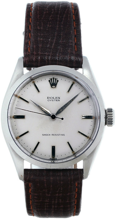 6480 Rolex Oyster White/Leather Ø34 mm USED Price € 1.360