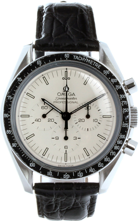 omega speedmaster chronograph white dial