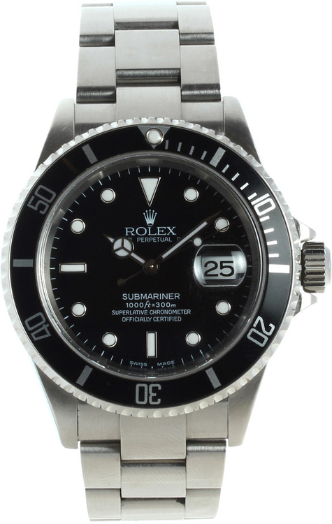 16610 Rolex Submariner Black/Steel Ø40 